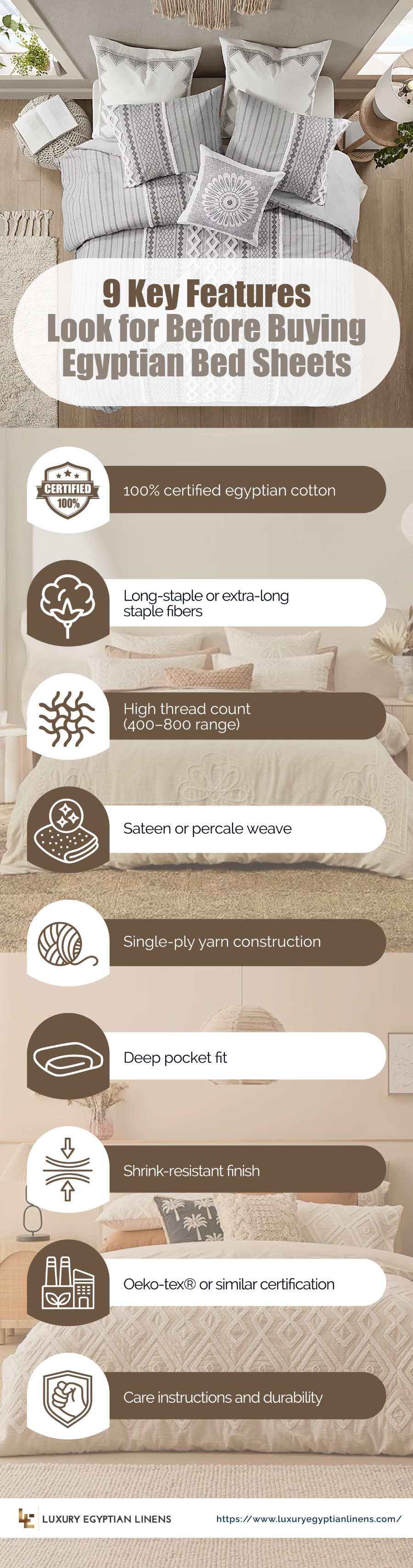 9 Key Features to Look for Before Buying Egyptian Bed Sheets