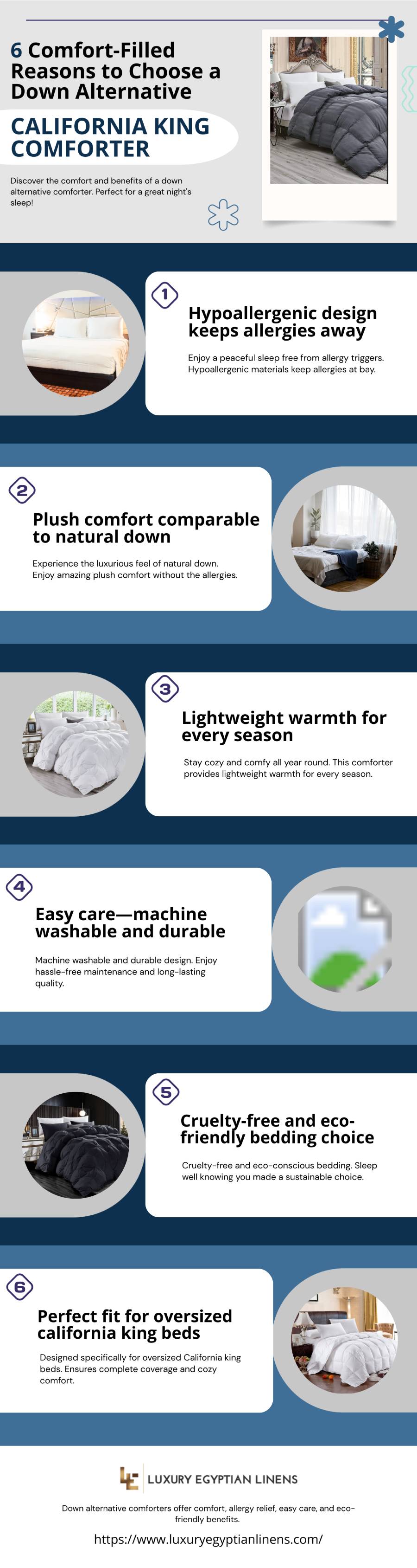 Comfort-Filled Reasons to Choose a Down Alternative California King Comforter 